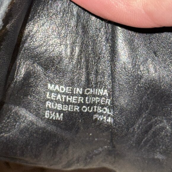 Michael Kors Black Suede Wedge Booties Gold Accent Comfort Shoe Womens Size 6.5M - Picture 8 of 9